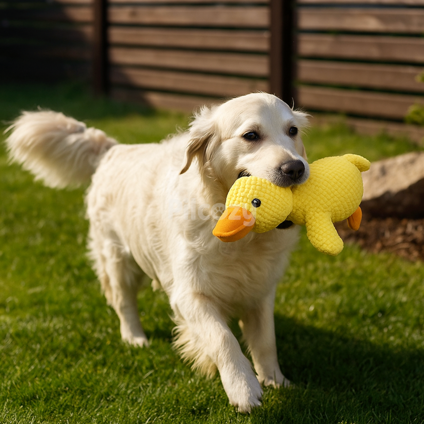 Calming duck dog toy